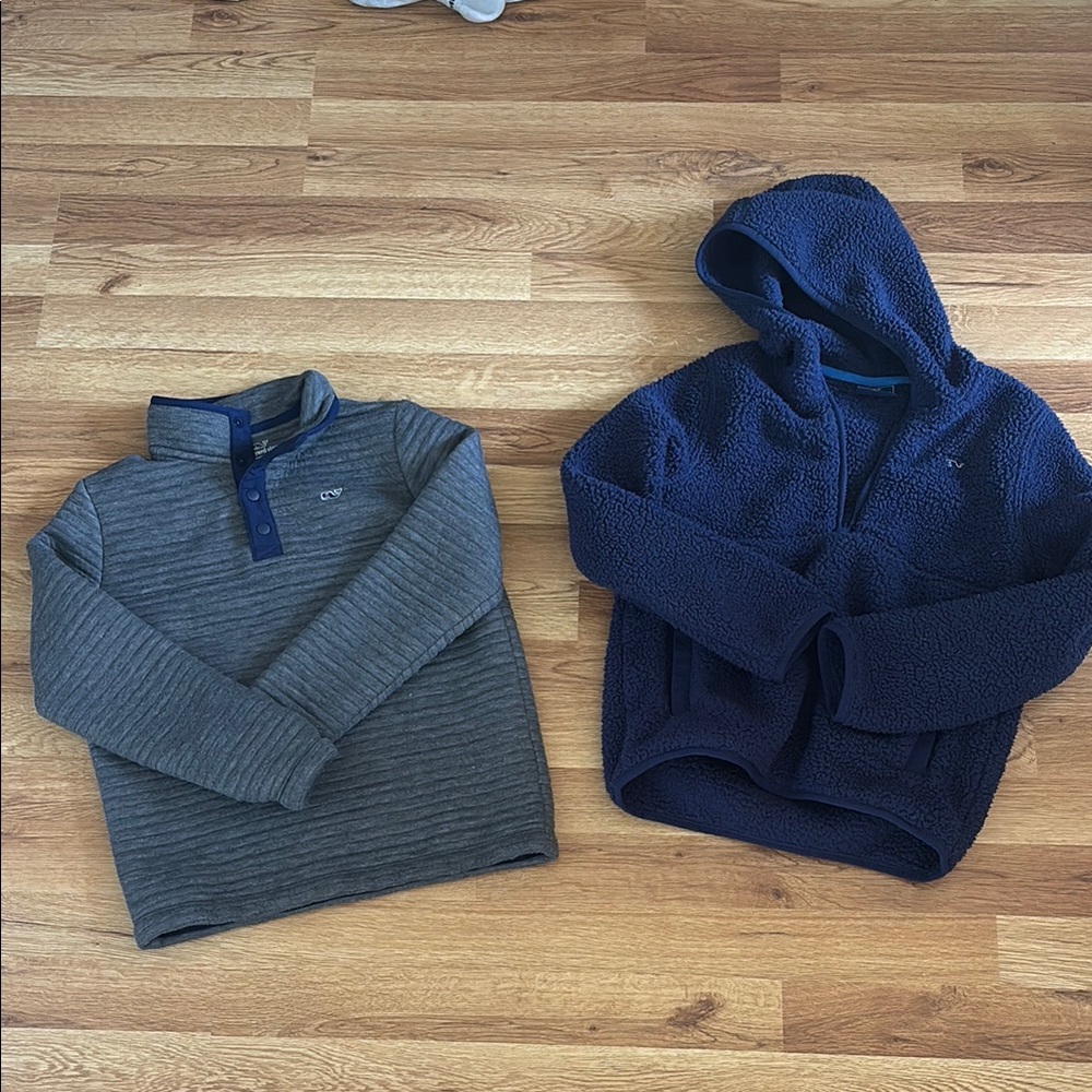 Gray and Navy Pullover Sweaters vineyard vines